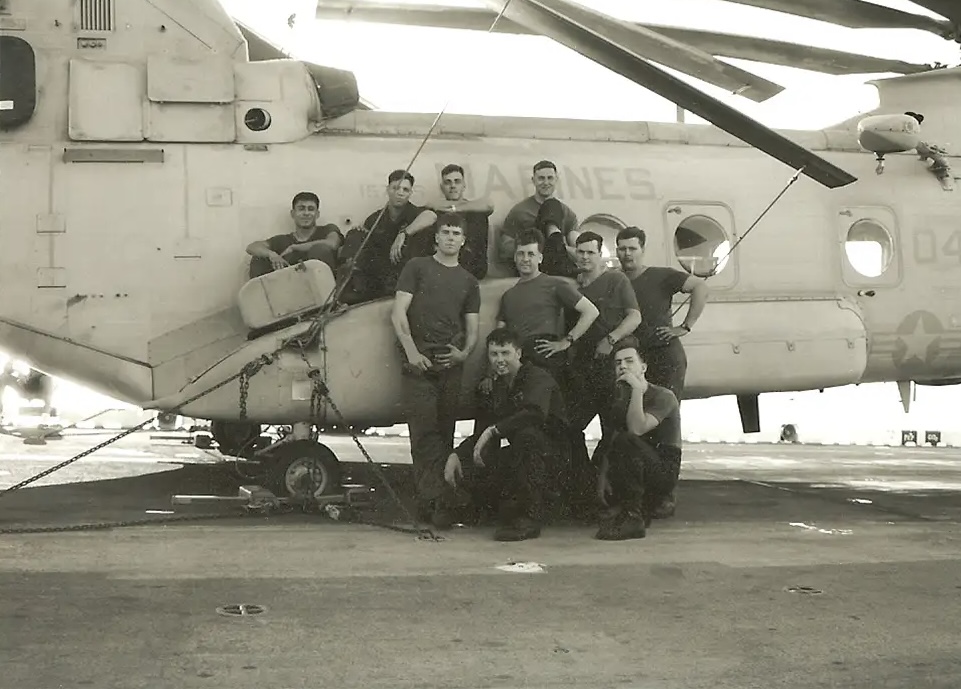 Veterans standing beside an aircraft representing Warriors In Need veteran transition and job training and FAA A&P certification pathways in the aviation industry.