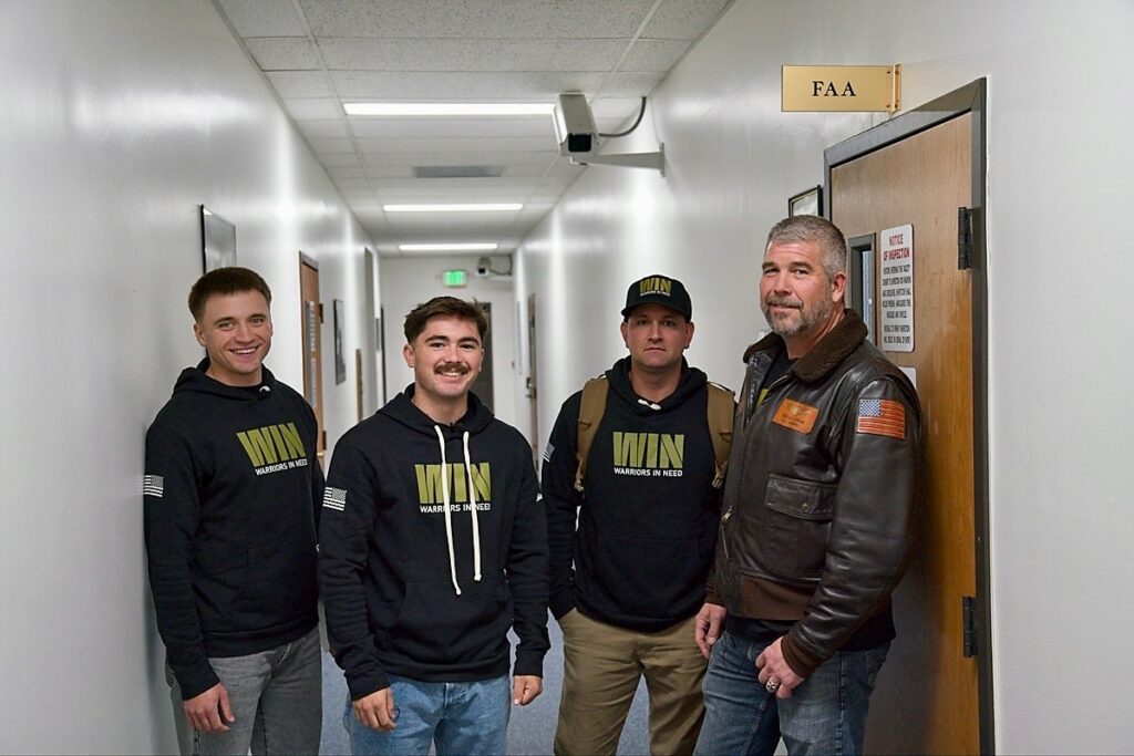 Warriors In Need cohort supporting veterans through veteran transition, FAA A&P training, and aviation career development.